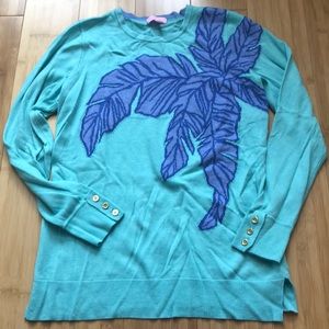 Lilly Pulitzer palm sweater.